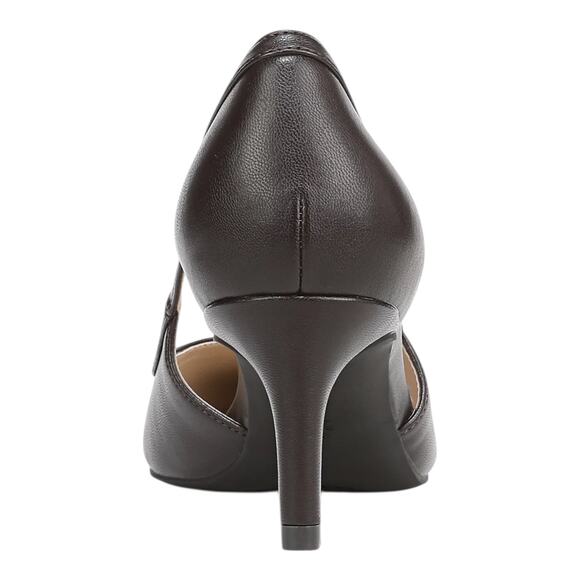 LifeStride Women's Alma Pointed Toe Mid Heel Dress Pumps Brown Size 6 - Picture 3 of 5